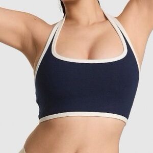 All-Day Cotton Halter Sports Bra